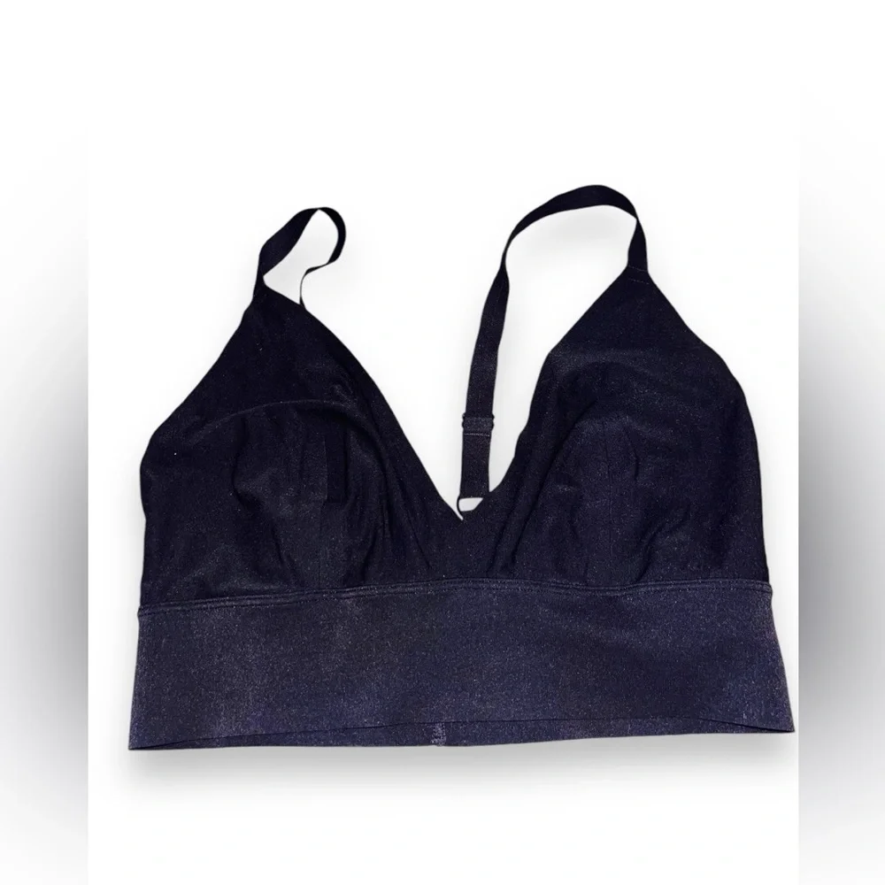 Chantelle SoftStretch Triangle Underwire Bra Black Size L Seamless Smooth Knit